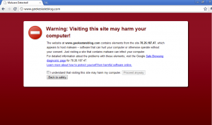 sick website warning notice
