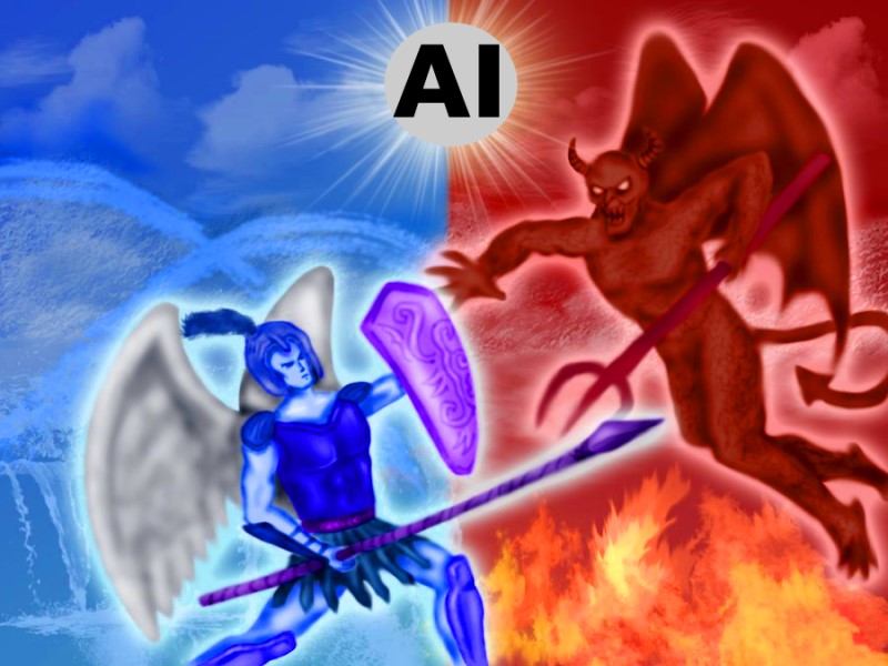 AI angel vs devil